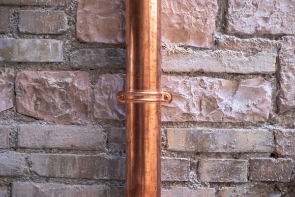Copper Downspout Replacement