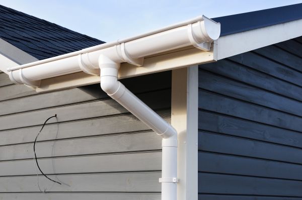 PVC Rain Gutter Installation in Johnstown